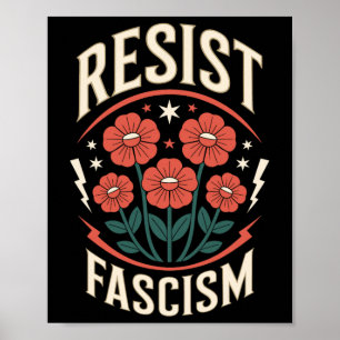 Weersta fascisme Protest Trump Anti Trump 4 Poster