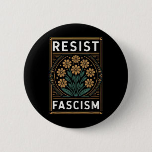 Weersta fascisme Protest Trump Anti Trump 4 Ronde Button 5,7 Cm