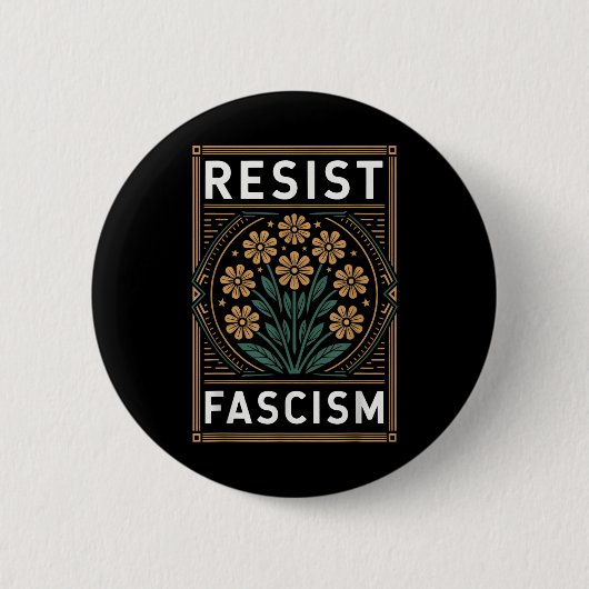 Weersta fascisme Protest Trump Anti Trump 4 Ronde Button 5,7 Cm (Voorkant)