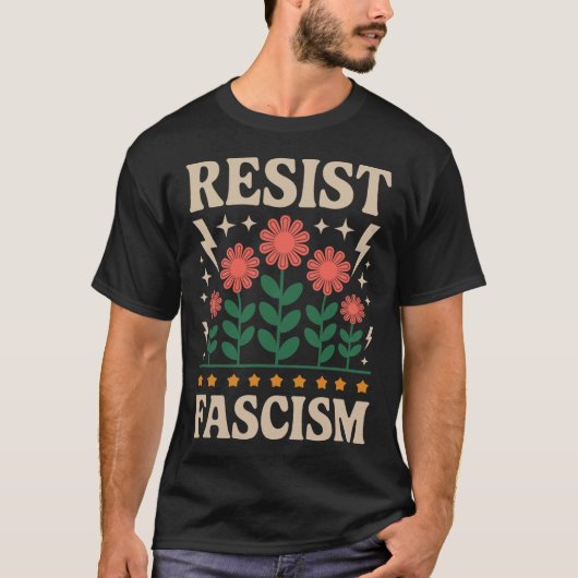 Weersta fascisme Protest Trump Anti Trump 5 T-shirt (Voorkant)