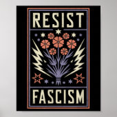 Weersta fascisme Protest Trump Anti Trump 6 Poster (Voorkant)