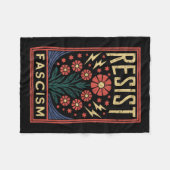Weersta fascisme Protest Trump Anti Trump Premium Fleece Deken (Voorkant (Horizontaal))