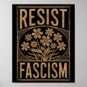 Weersta fascisme Protest Trump Anti Trump Premium Poster (Voorkant)