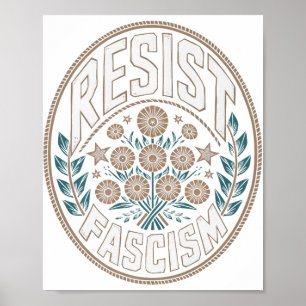 Weersta fascisme Protest Trump Anti Trump Premium  Poster