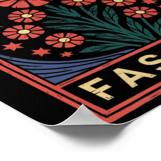 Weersta fascisme Protest Trump Anti Trump Premium Poster (Hoek)