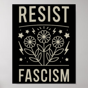 Weersta Fascisme Protesteer Trump Anti Trump 11  Poster