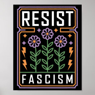 Weersta Fascisme Protesteer Trump Anti Trump 7  Poster