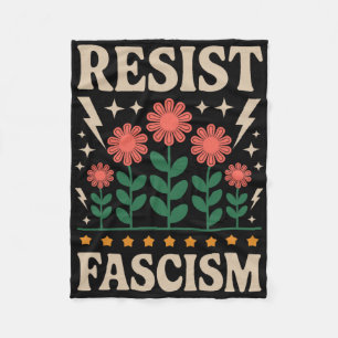 Weersta Fascisme Protesteer Trump Anti Trump  Fleece Deken