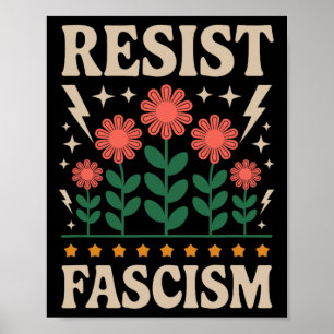 Weersta Fascisme Protesteer Trump Anti Trump  Poster