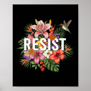 Weersta Floral Feministische Mannen Vrouwen Poster