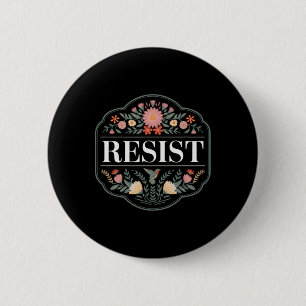 Weersta Florale Protest Trump Anti Trump 6 Ronde Button 5,7 Cm