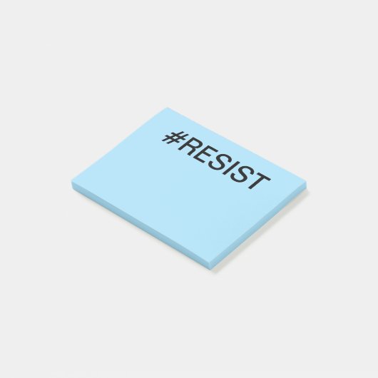 #Weersta gedurfde zwarte tekst op lichtblauw Post-it® Notes (Schuin)