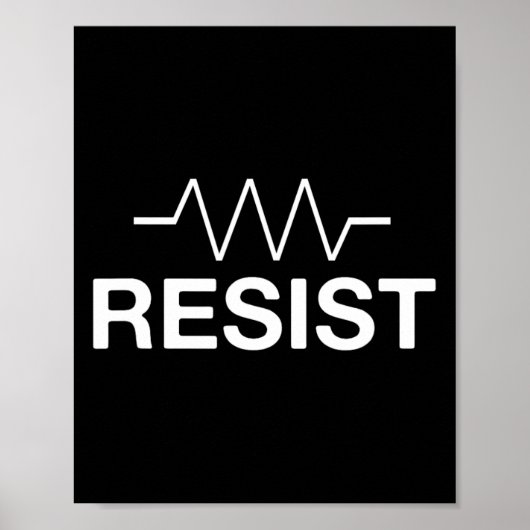 Weersta Grappige Elektronica Circuit Weerstand Poster (Voorkant)
