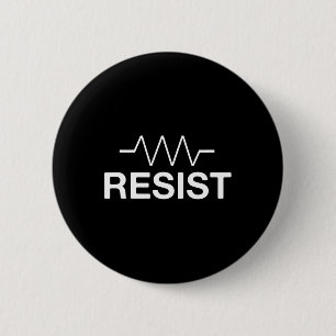 Weersta Grappige Elektronica Circuit Weerstand Ronde Button 5,7 Cm