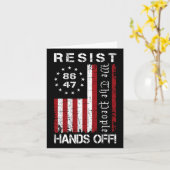 Weersta Handen af Protest 86 47 8647 Protest Opsla Kaart (Gele Bloem)