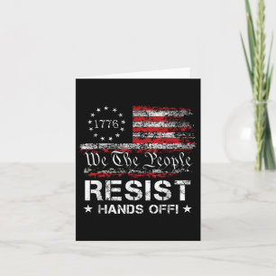 Weersta handen af van Wij, het Amerikaanse volk F Kaart