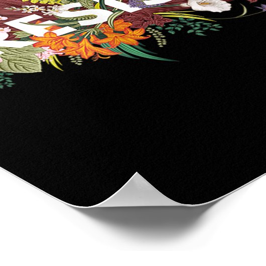 Weersta het bloemenprotest tegen Trump Poster (Hoek)