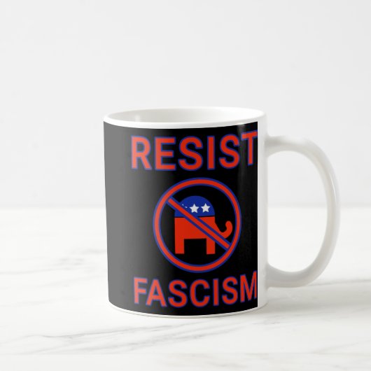 Weersta het fascisme koffiemok (Rechts)