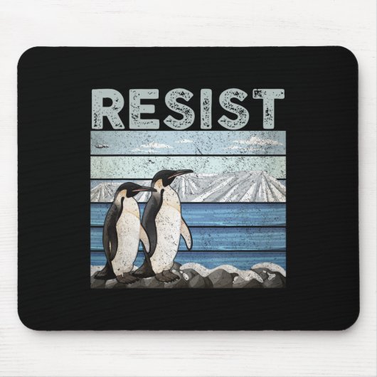 Weersta het pinguïnactivisme muismat (Voorkant)