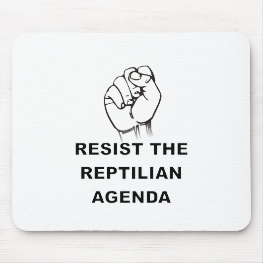 Weersta het Reptiliaanse Agenda Muismat (Voorkant)