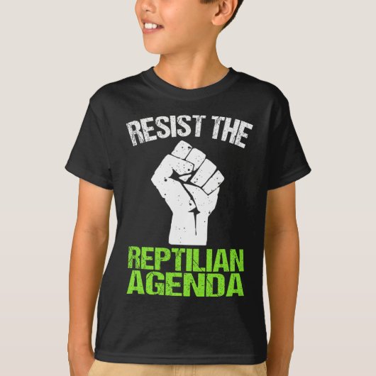 Weersta het Reptilian Agenda T-Shirt (Voorkant)