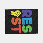 Weersta homoseksuele LGBT-gemeenschap geschenk voo Fleece Deken (Voorkant (Horizontaal))