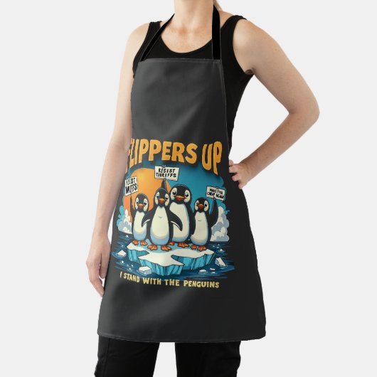 Weersta ik met pinguïns schort (Insitu)