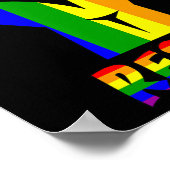 Weersta LGBT Pride Love T Shirt Gay Lesbian Cool T Poster (Hoek)