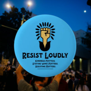 Weersta luide Button antifascistisch progressief