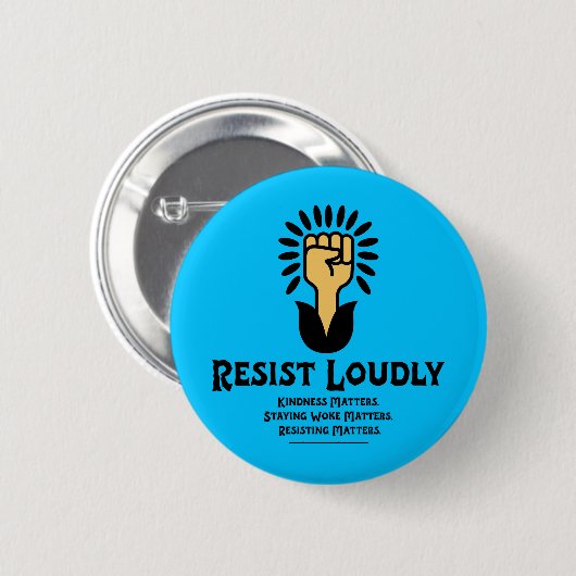 Weersta luide Button | antifascistisch progressief (Voorkant /achterkant)