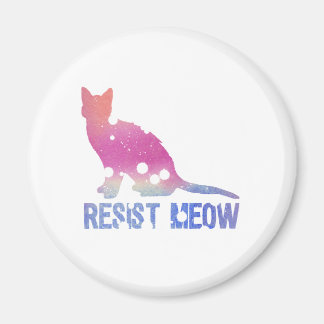 Weersta miauw feministische kat magneet