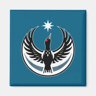 Weersta Minnesota Rebel Nieuw Staatsontwerp Magneet
