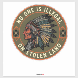 Weersta - Niemand is Illegaal Ontwerp Sticker