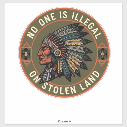 Weersta - Niemand is Illegaal Ontwerp Sticker (Vel)