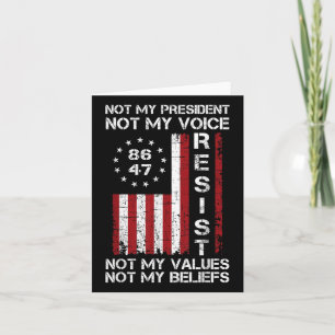 Weersta niet mijn President tegen de Amerikaanse v Kaart