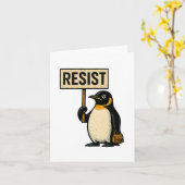 Weersta Penguin Activism Grafisch Ontwerp 2 Kaart (Gele Bloem)