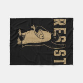 Weersta Penguin Activism Grafisch Ontwerp 7 Fleece Deken (Voorkant (Horizontaal))