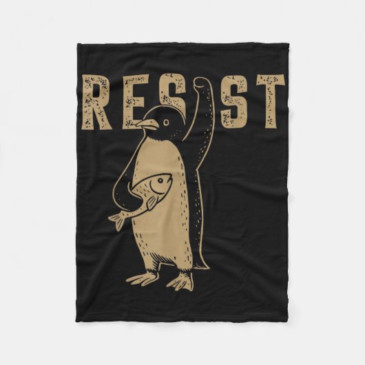 Weersta Penguin Activism Grafisch Ontwerp 7 Fleece Deken (Voorkant)