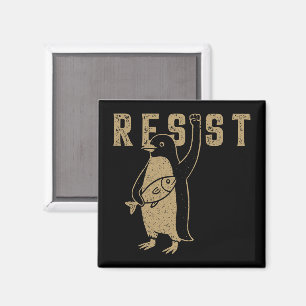 Weersta Penguin Activism Graphic Design Vintage Magneet