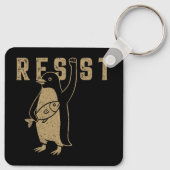 Weersta Penguin Activism Graphic Design Vintage Sleutelhanger (Achterkant)