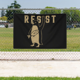 Weersta Penguin Activism Graphic Design Vintage Spandoek