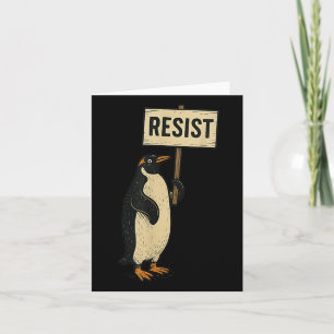 Weersta Penguin Activisme Anti Tarief Grafisch Ont Kaart
