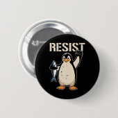 Weersta Penguin Activisme Vrouwen Mannen Ronde Button 5,7 Cm (Voorkant /achterkant)