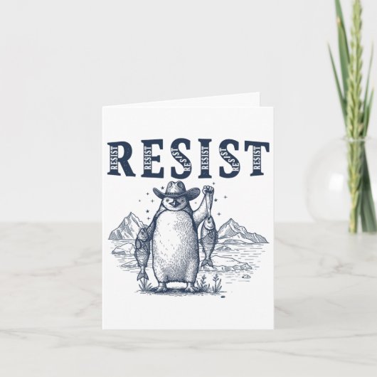 Weersta Penguins Activisme Graphic Kaart (Voorkant)