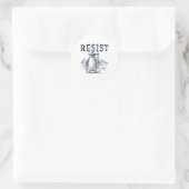 Weersta Penguins Activisme  Graphic Ronde Sticker (Tas)