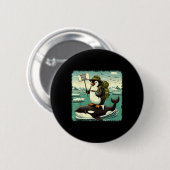 Weersta Pinguïn Activisme Grafische Grappige Pingu Ronde Button 5,7 Cm (Voorkant /achterkant)
