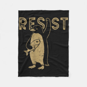 Weersta Pinguïns op Byck Activism Graphic We Stand Fleece Deken