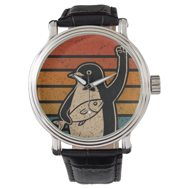 Weersta pinguïns protesteren tegen tarieven horloge (Voorkant)