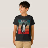 Weersta pinguïns tegen Trump tarieven grappig T-shirt (Voorkant volledig)