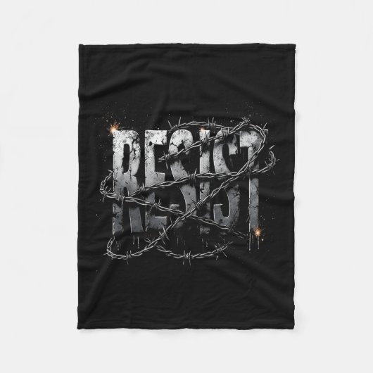 Weersta politiek protest _1 fleece deken (Voorkant)